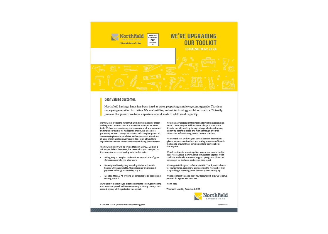 Northfield Savings Bank Core Conversion Case Study image.works